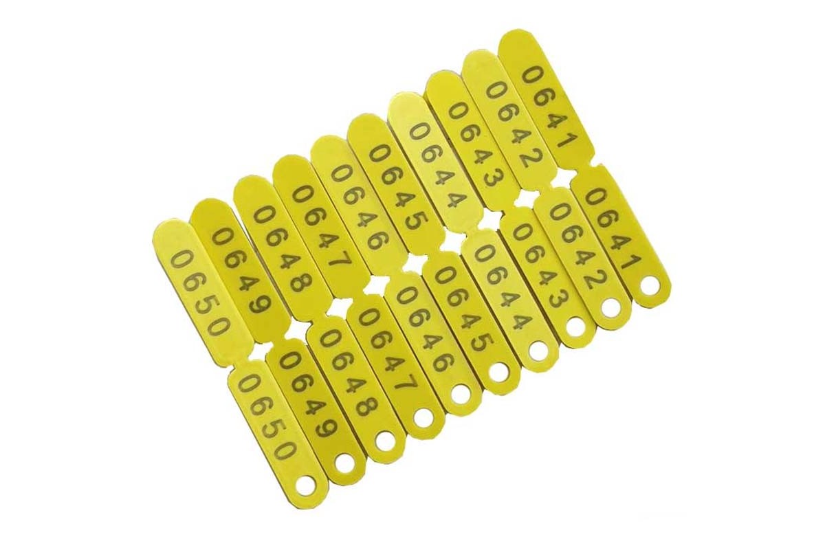 Ενώτια Σήμανσης Παραγωγικών Ζώων - Κίτρινα 04K78