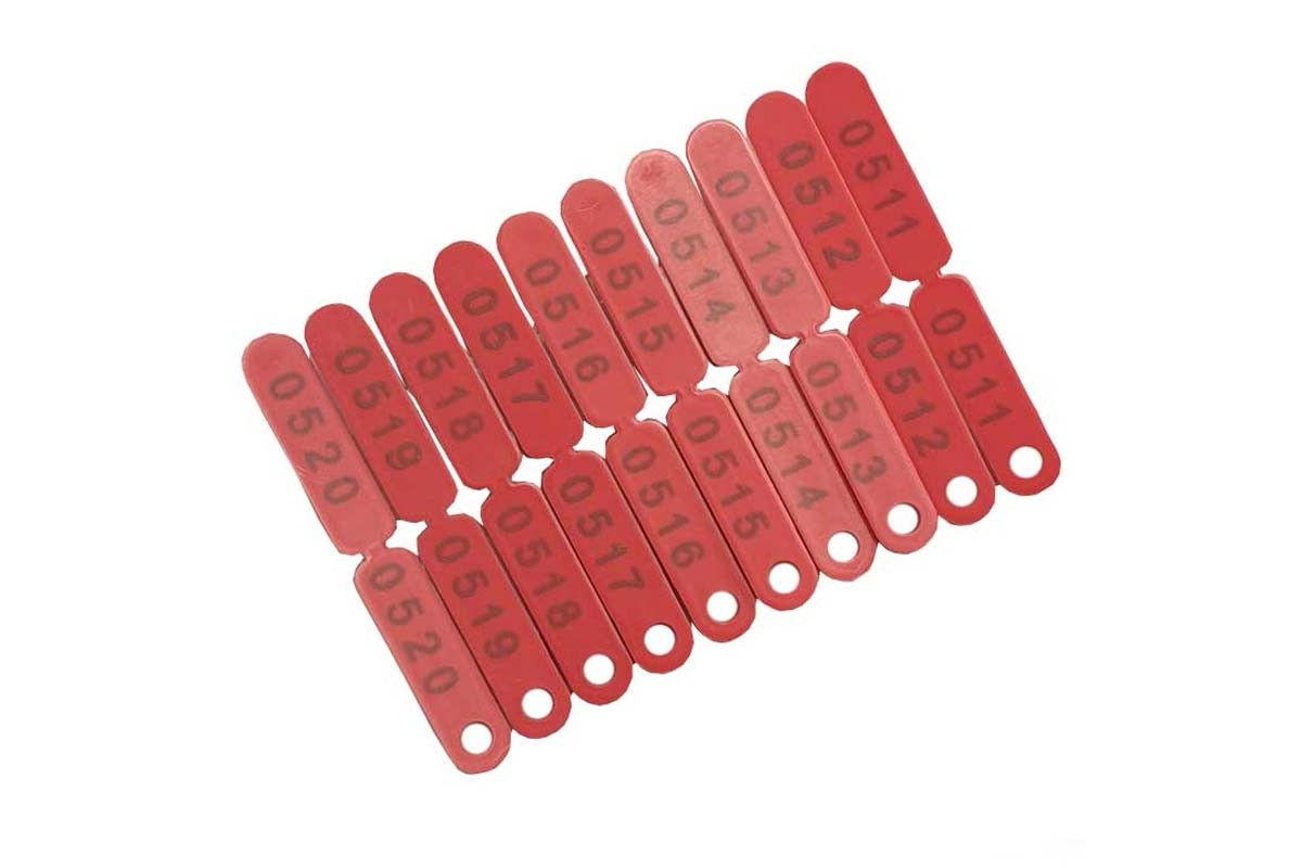 Ενώτια Σήμανσης Παραγωγικών Ζώων - Κόκκινα 04K80