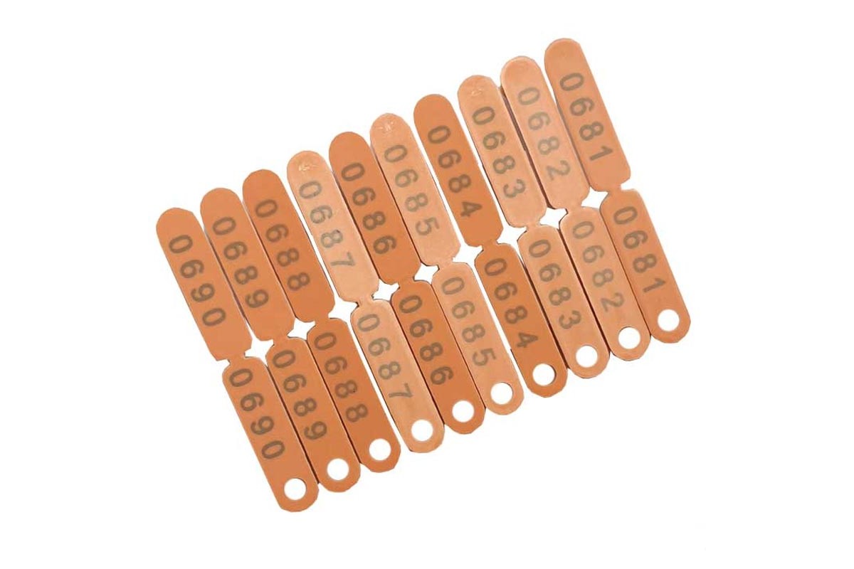 Ενώτια Σήμανσης Παραγωγικών Ζώων - Πορτοκαλί 04K81