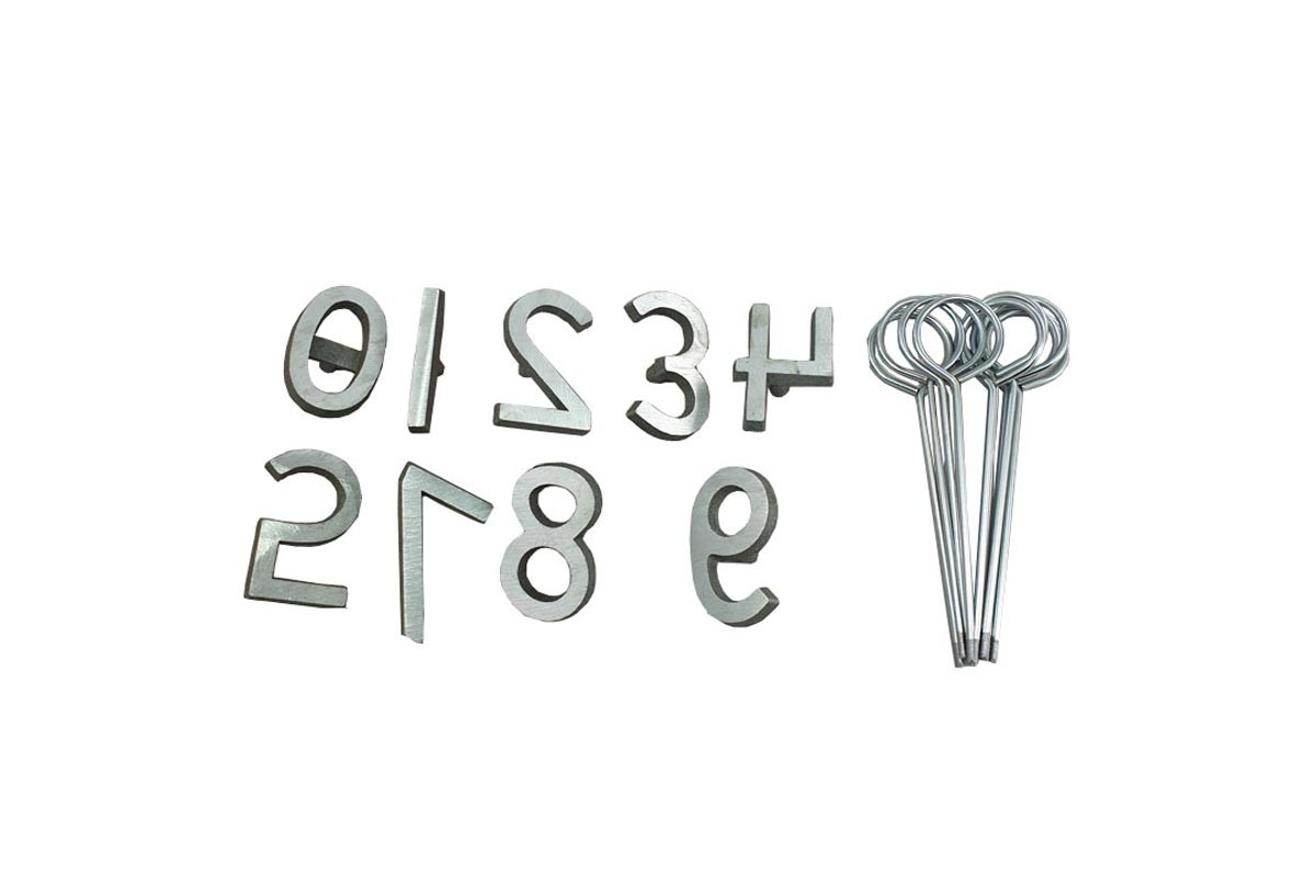 Σετ νούμερα Αλουμινίου (0-9) για Σήμανση Ζώων 05K93