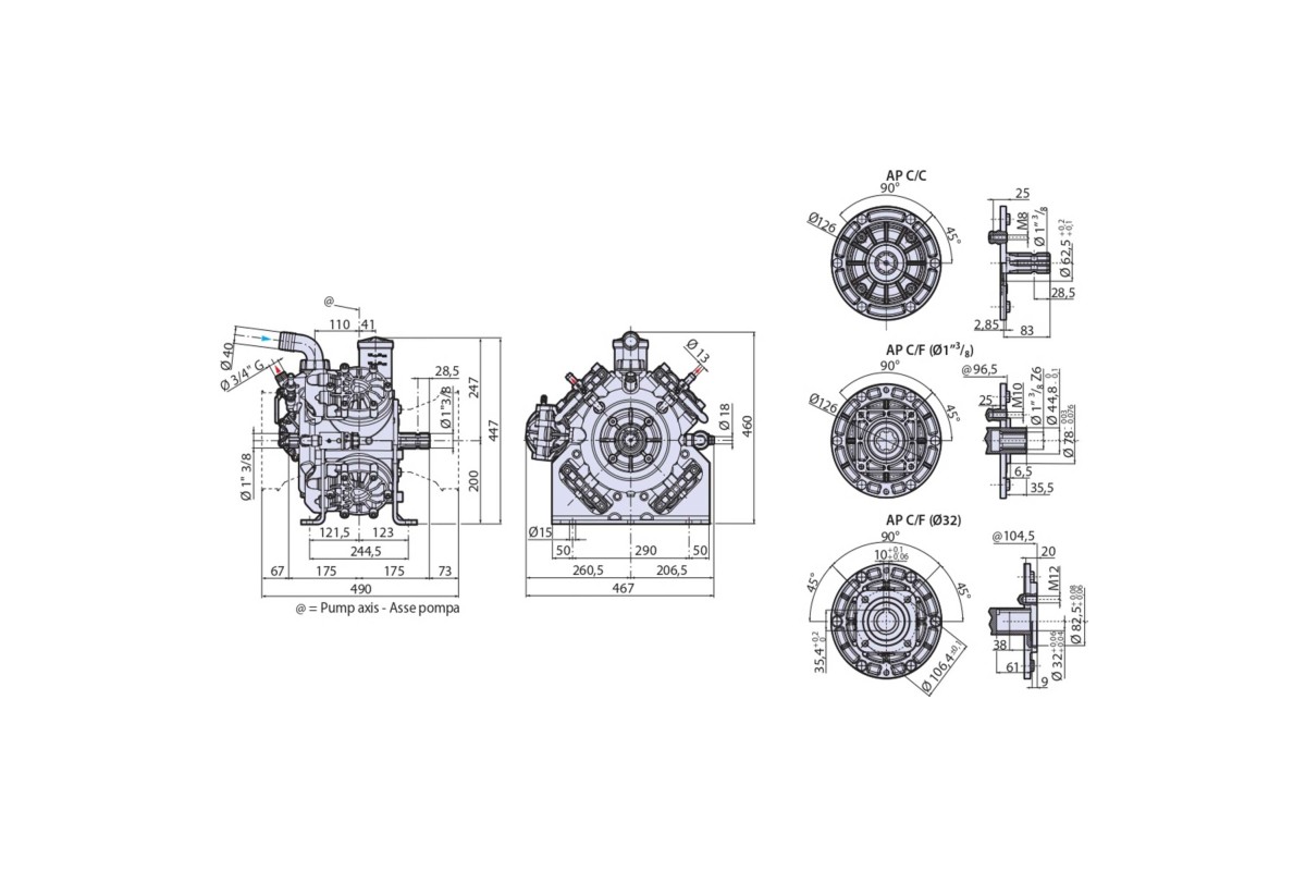 Αντλία Ψεκαστικού BHA 170