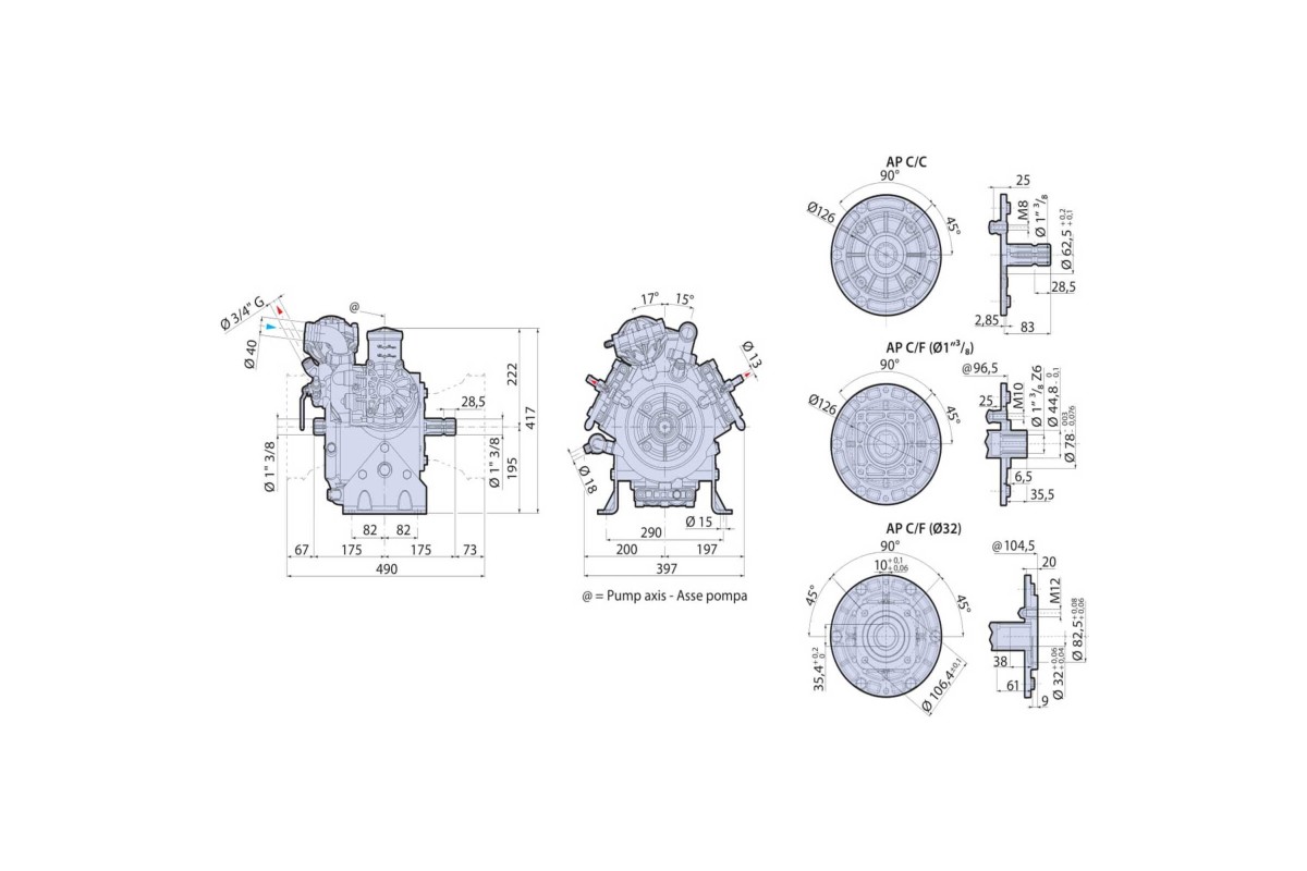 Αντλία Ψεκαστικού BHS 150 BLUEFLEX