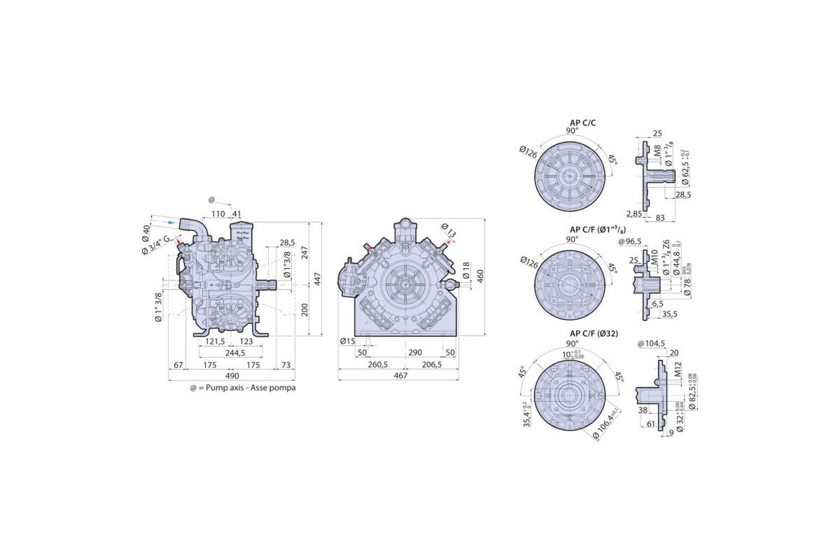 Αντλία Ψεκαστικού BHS 200 BLUEFLEX