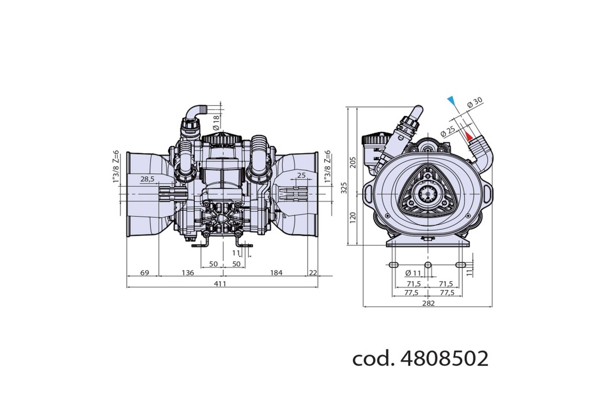 Αντλία Ψεκαστικού AR 75 BP BLUEFLEX