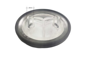 Καπάκι κάδου γάλακτος 2 εξόδων Φ20mm με φλάντζα Καπάκι κάδου γάλακτος 2 εξόδων Φ20mm με φλάντζα