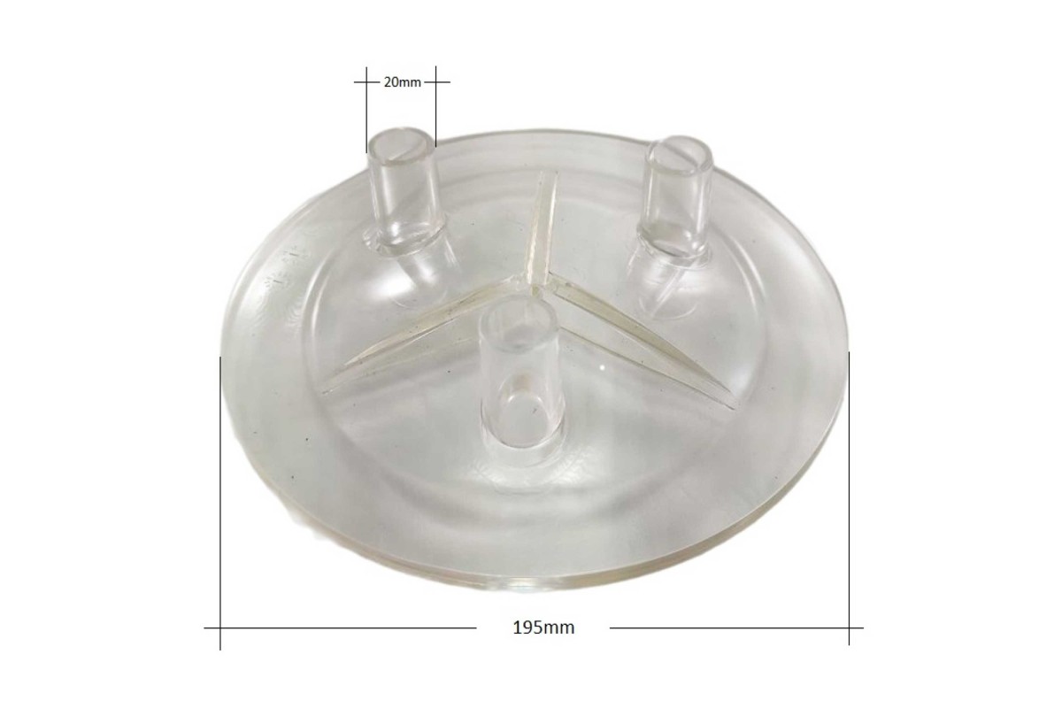 Καπάκι κάδου γάλακτος 3 εξόδων Φ20mm Καπάκι κάδου γάλακτος 3 εξόδων Φ20mm