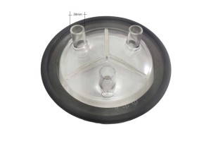 Καπάκι κάδου γάλακτος 3 εξόδων Φ20mm με φλάντζα Καπάκι κάδου γάλακτος 3 εξόδων Φ20mm με φλάντζα