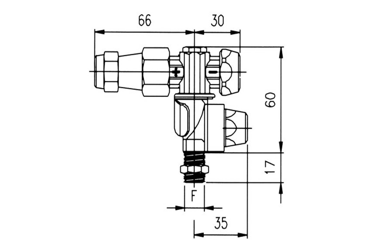 Μπεκ Διπλό Αντιστ/κό Ρυθμιζόμενο για Τουρμπίνες Ψεκασμού