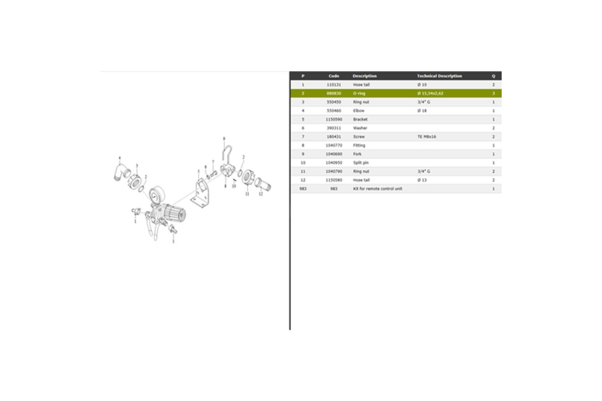 Χειριστήριο Τουρμπίνας AR RM 40